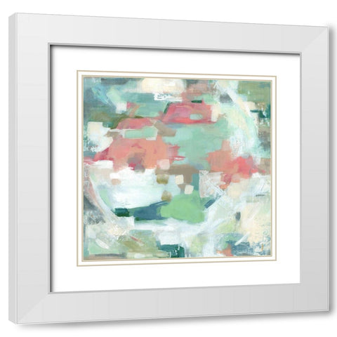 Island Harmony White Modern Wood Framed Art Print with Double Matting by Robinson, Carol