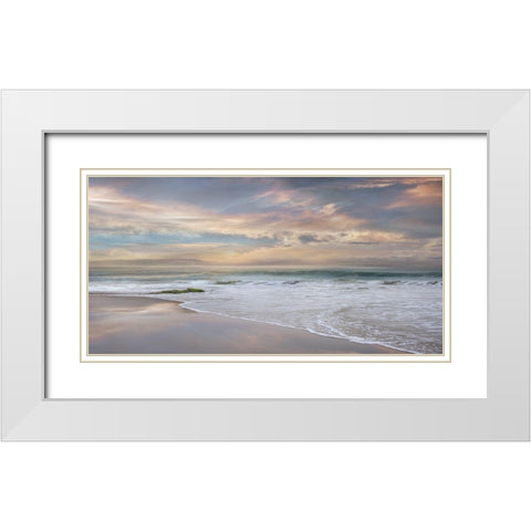 Soft Twilight White Modern Wood Framed Art Print with Double Matting by Calascibetta, Mike