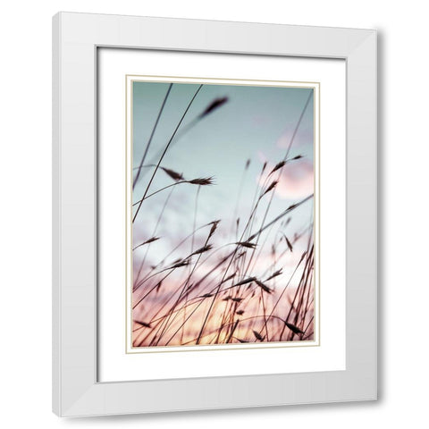 Falls Park Sunset White Modern Wood Framed Art Print with Double Matting by Berhherm, Brent
