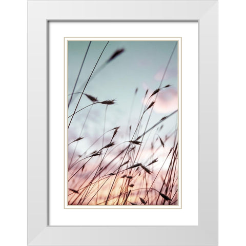 Falls Park Sunset White Modern Wood Framed Art Print with Double Matting by Berhherm, Brent