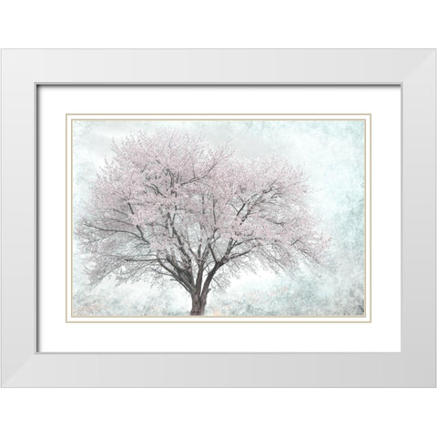 A Feel of Spring I White Modern Wood Framed Art Print with Double Matting by Weisz, Irene