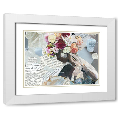 Contemplation II White Modern Wood Framed Art Print with Double Matting by Robinson, Carol