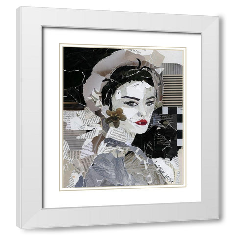 Runway Pause White Modern Wood Framed Art Print with Double Matting by Robinson, Carol