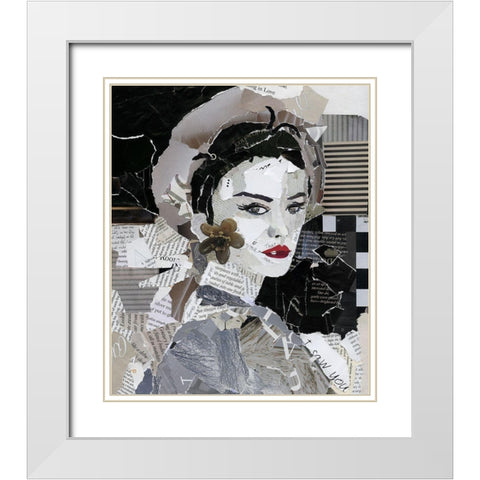 Runway Pause White Modern Wood Framed Art Print with Double Matting by Robinson, Carol