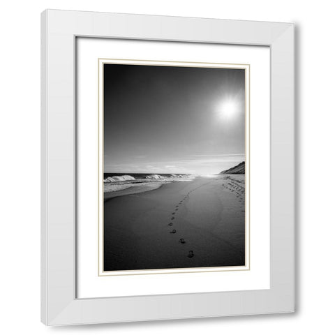 Heading East White Modern Wood Framed Art Print with Double Matting by Foulke, Doug
