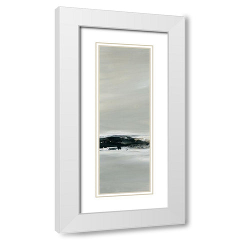 Breakers I White Modern Wood Framed Art Print with Double Matting by Robinson, Carol