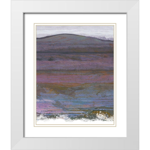 Majestic Mountains I White Modern Wood Framed Art Print with Double Matting by Jill, Susan