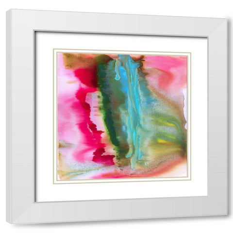 Spring Wood I White Modern Wood Framed Art Print with Double Matting by Jill, Susan