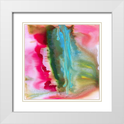 Spring Wood I White Modern Wood Framed Art Print with Double Matting by Jill, Susan