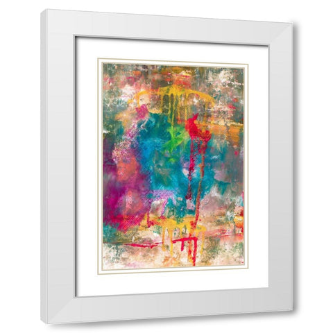 Summer Night II White Modern Wood Framed Art Print with Double Matting by Jill, Susan
