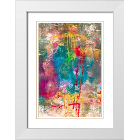 Summer Night II White Modern Wood Framed Art Print with Double Matting by Jill, Susan