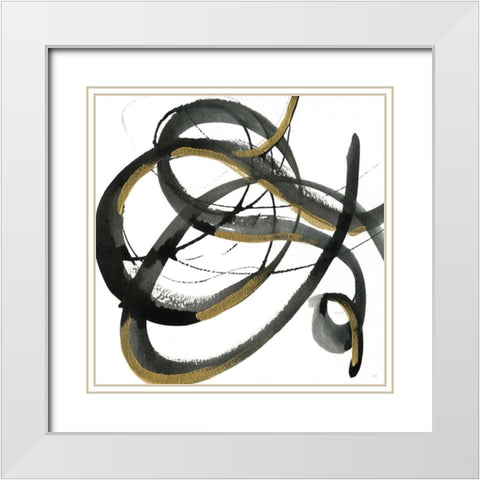 Windy Trail I White Modern Wood Framed Art Print with Double Matting by Jill, Susan