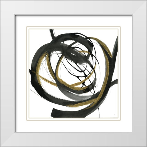 Windy Trail II White Modern Wood Framed Art Print with Double Matting by Jill, Susan