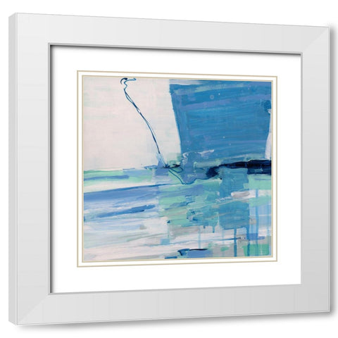 Summer Seas White Modern Wood Framed Art Print with Double Matting by Swatland, Sally