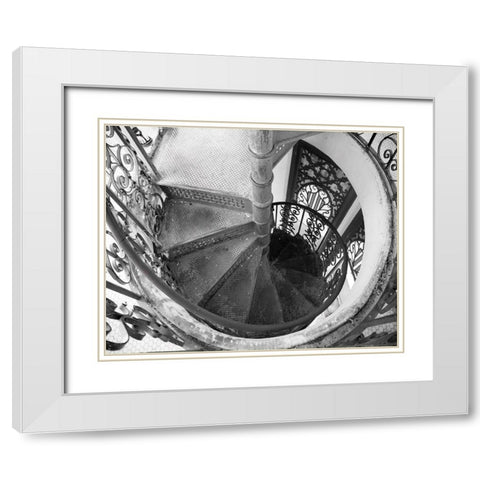 Palacio White Modern Wood Framed Art Print with Double Matting by Wilson, Emily