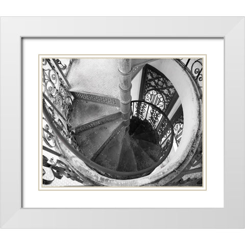 Palacio White Modern Wood Framed Art Print with Double Matting by Wilson, Emily