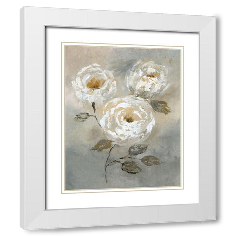 Soft and Bold I White Modern Wood Framed Art Print with Double Matting by Nan