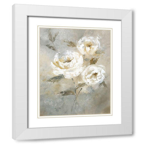 Soft and Bold II White Modern Wood Framed Art Print with Double Matting by Nan