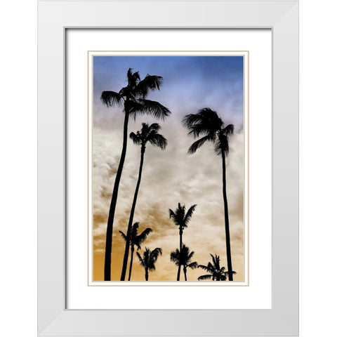 Evenings Edge I White Modern Wood Framed Art Print with Double Matting by Carpentieri, Natalie