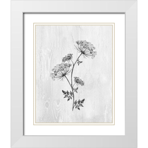 Neutral Meadow III White Modern Wood Framed Art Print with Double Matting by Knutsen, Conrad