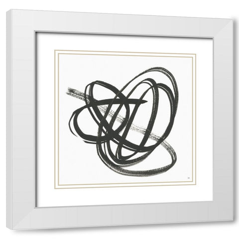 Along the Path II White Modern Wood Framed Art Print with Double Matting by Jill, Susan