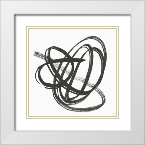 Along the Path II White Modern Wood Framed Art Print with Double Matting by Jill, Susan