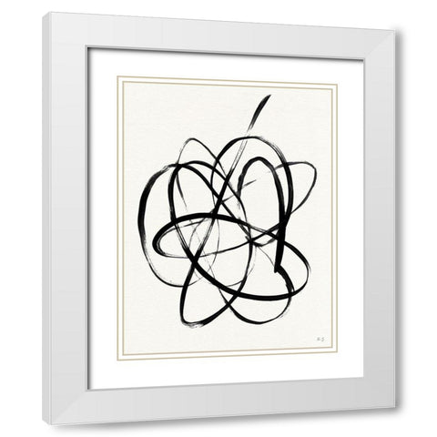 Skate Away II White Modern Wood Framed Art Print with Double Matting by Jill, Susan