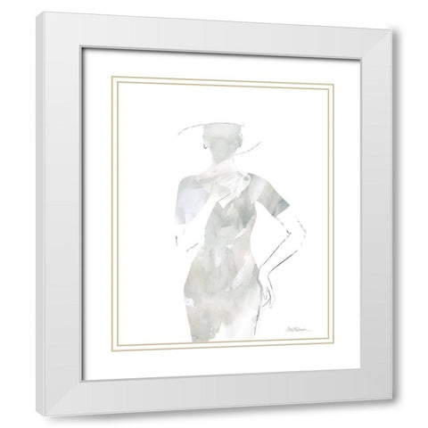Fashion Cover I White Modern Wood Framed Art Print with Double Matting by Robinson, Carol