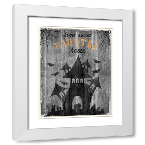 Haunted House White Modern Wood Framed Art Print with Double Matting by Carpentieri, Natalie