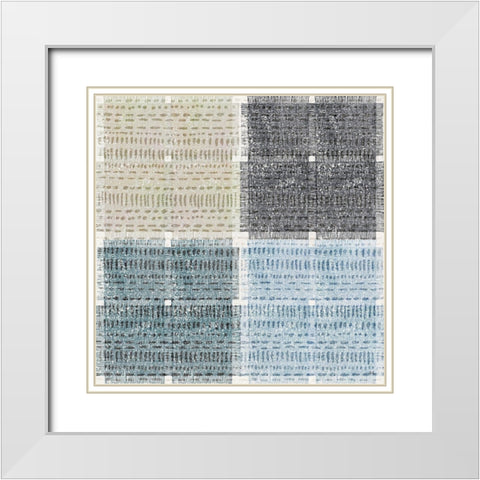 Rhythm and Time II White Modern Wood Framed Art Print with Double Matting by Jill, Susan
