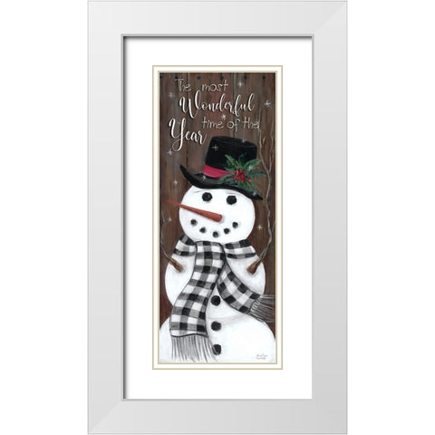 Most Wonderful White Modern Wood Framed Art Print with Double Matting by Dunlap, Marilyn