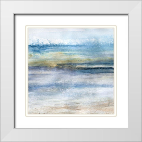 Wind and Water - Detail I White Modern Wood Framed Art Print with Double Matting by Robinson, Carol
