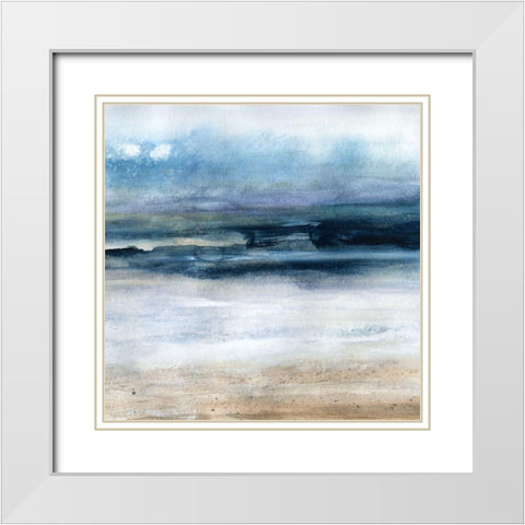 Wind and Water - Detail II White Modern Wood Framed Art Print with Double Matting by Robinson, Carol