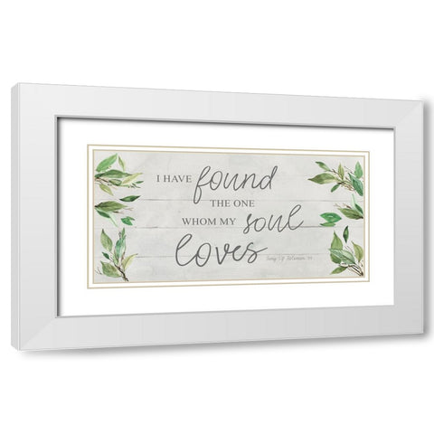Soul Loves White Modern Wood Framed Art Print with Double Matting by Robinson, Carol