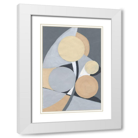 Millenium II White Modern Wood Framed Art Print with Double Matting by Pattinian, Merri