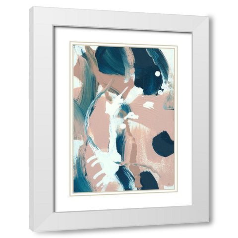 Summer Wind I White Modern Wood Framed Art Print with Double Matting by Jill, Susan