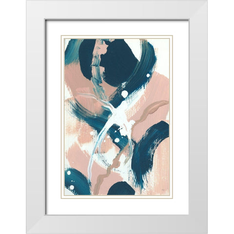 Summer Wind II White Modern Wood Framed Art Print with Double Matting by Jill, Susan
