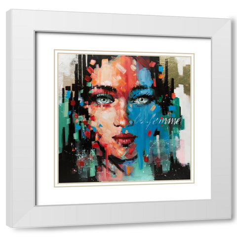 Hot Pop Girl I White Modern Wood Framed Art Print with Double Matting by Orme, E. Anthony