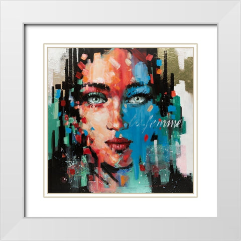 Hot Pop Girl I White Modern Wood Framed Art Print with Double Matting by Orme, E. Anthony