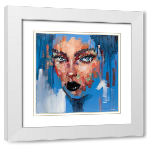 Hot Pop Girl II White Modern Wood Framed Art Print with Double Matting by Orme, E. Anthony