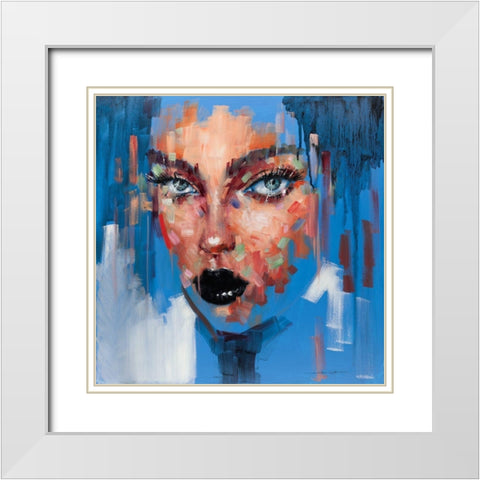 Hot Pop Girl II White Modern Wood Framed Art Print with Double Matting by Orme, E. Anthony