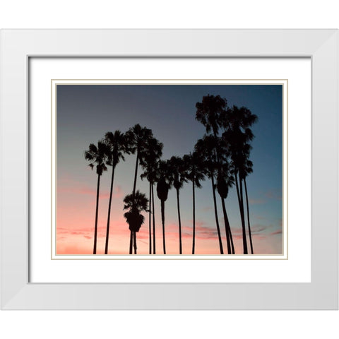 Venice Beach White Modern Wood Framed Art Print with Double Matting by Carpentieri, Natalie