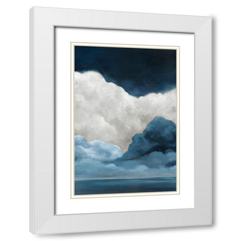 Natures Drama I White Modern Wood Framed Art Print with Double Matting by Robinson, Carol