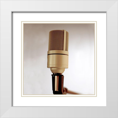 Mic I White Modern Wood Framed Art Print with Double Matting by Craven, Katrina
