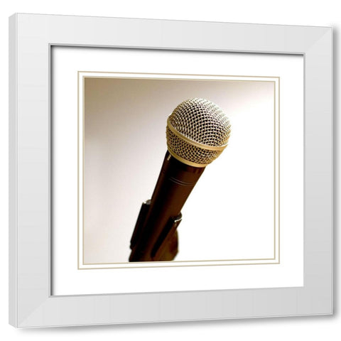 Mic II White Modern Wood Framed Art Print with Double Matting by Craven, Katrina