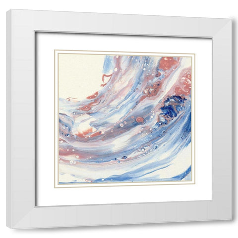 Sunset Surf I White Modern Wood Framed Art Print with Double Matting by Craven, Katrina