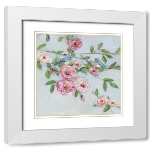 First Bloom I White Modern Wood Framed Art Print with Double Matting by Swatland, Sally