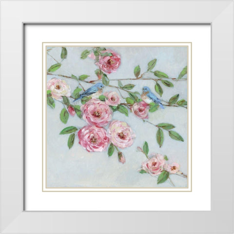 First Bloom I White Modern Wood Framed Art Print with Double Matting by Swatland, Sally