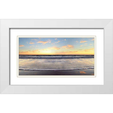 Evening at Venice Beach White Modern Wood Framed Art Print with Double Matting by Carpentieri, Natalie