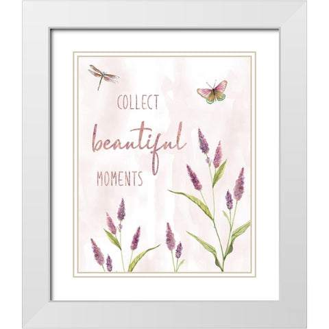 Collect Beautiful Moments White Modern Wood Framed Art Print with Double Matting by Robinson, Carol